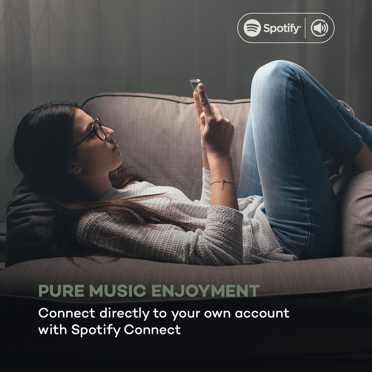Auna Worldwide CD, internetové rádio, Spotify Connect, ovládanie cez aplikáciu, bluetooth, vlašský orech – Obrázok 4