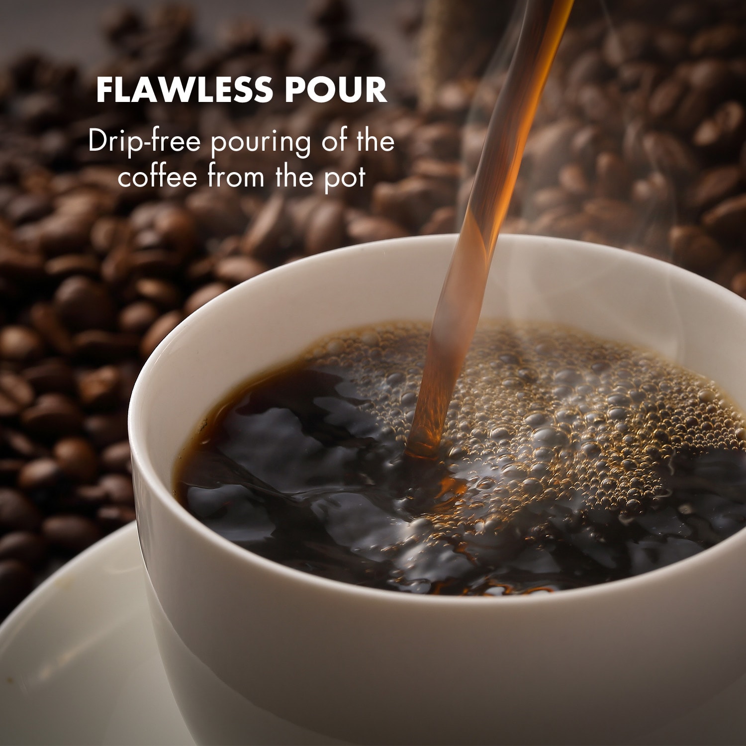 Klarstein Arabica 1.5, kávovar, 1.5 l, EasyTouch Control, strieborný/čierny – Obrázok 4