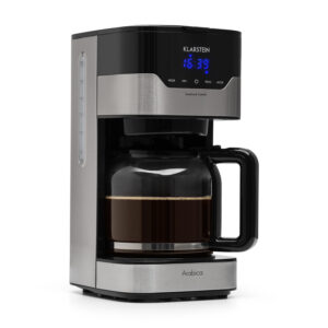 Klarstein Arabica 1.5, kávovar, 1.5 l, EasyTouch Control, strieborný/čierny