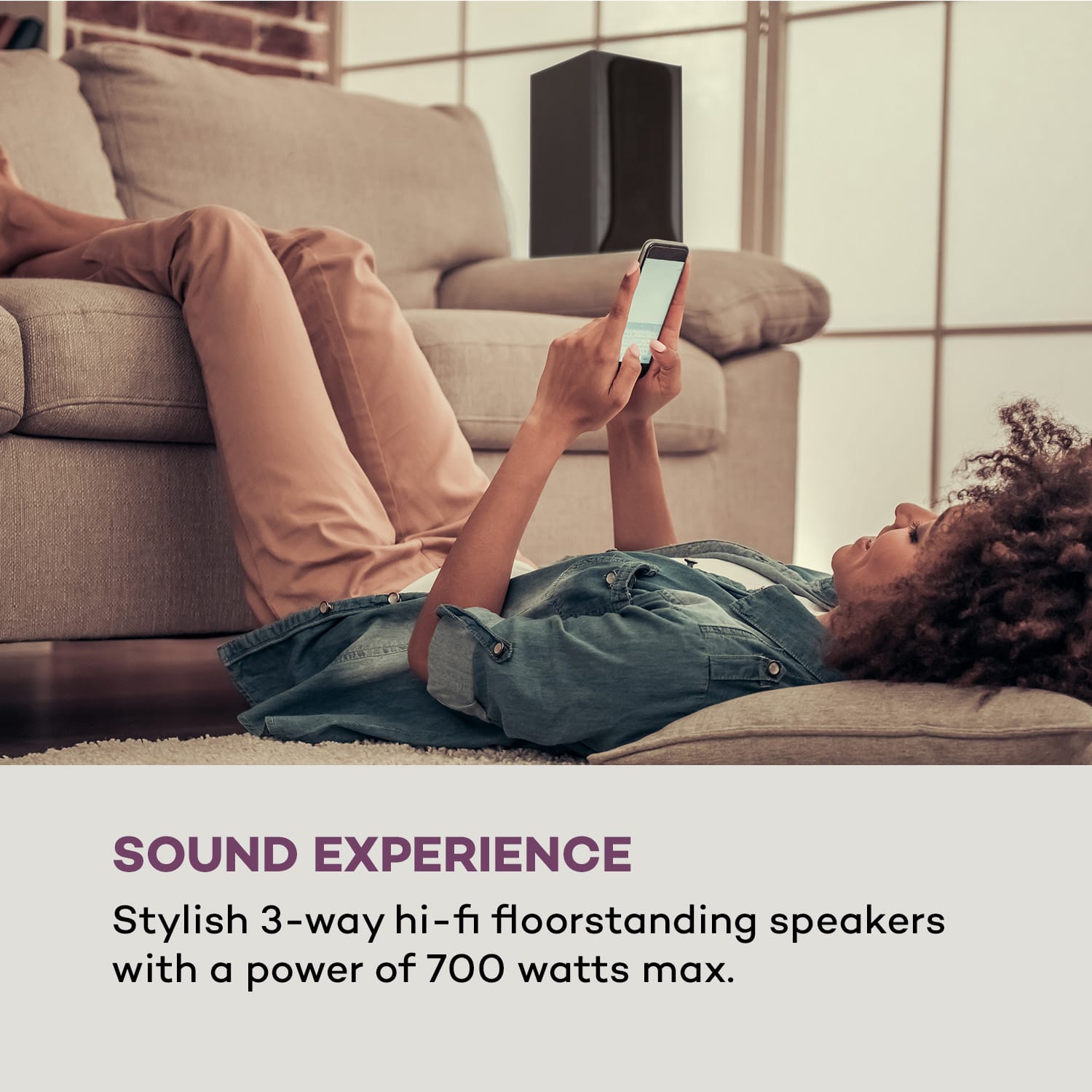 Auna Line E 1005, vežové reproduktory, 3-pásmové HiFi reproduktory, 700 W max., čierne – Obrázok 2
