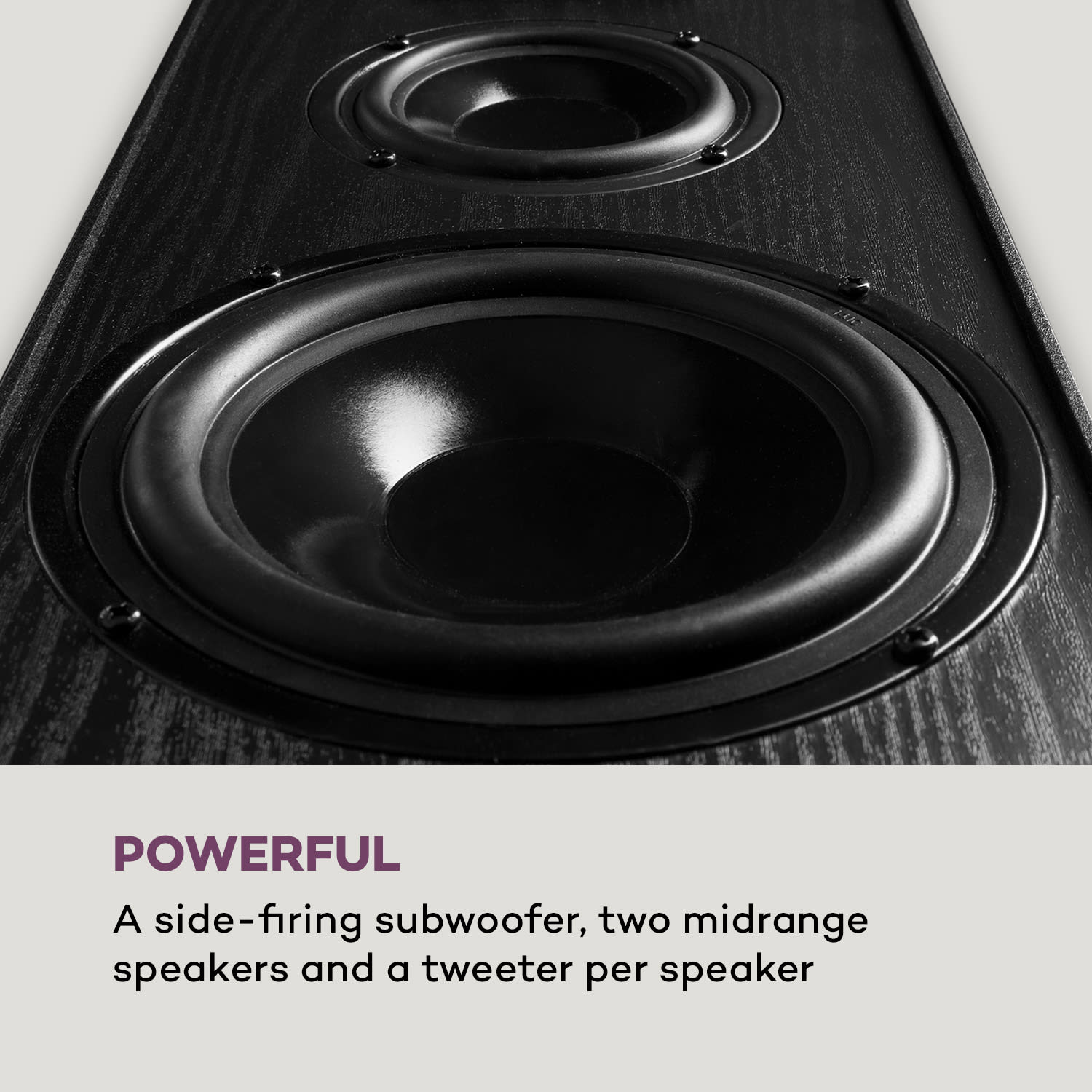 Auna Line E 1005, vežové reproduktory, 3-pásmové HiFi reproduktory, 700 W max., čierne – Obrázok 4