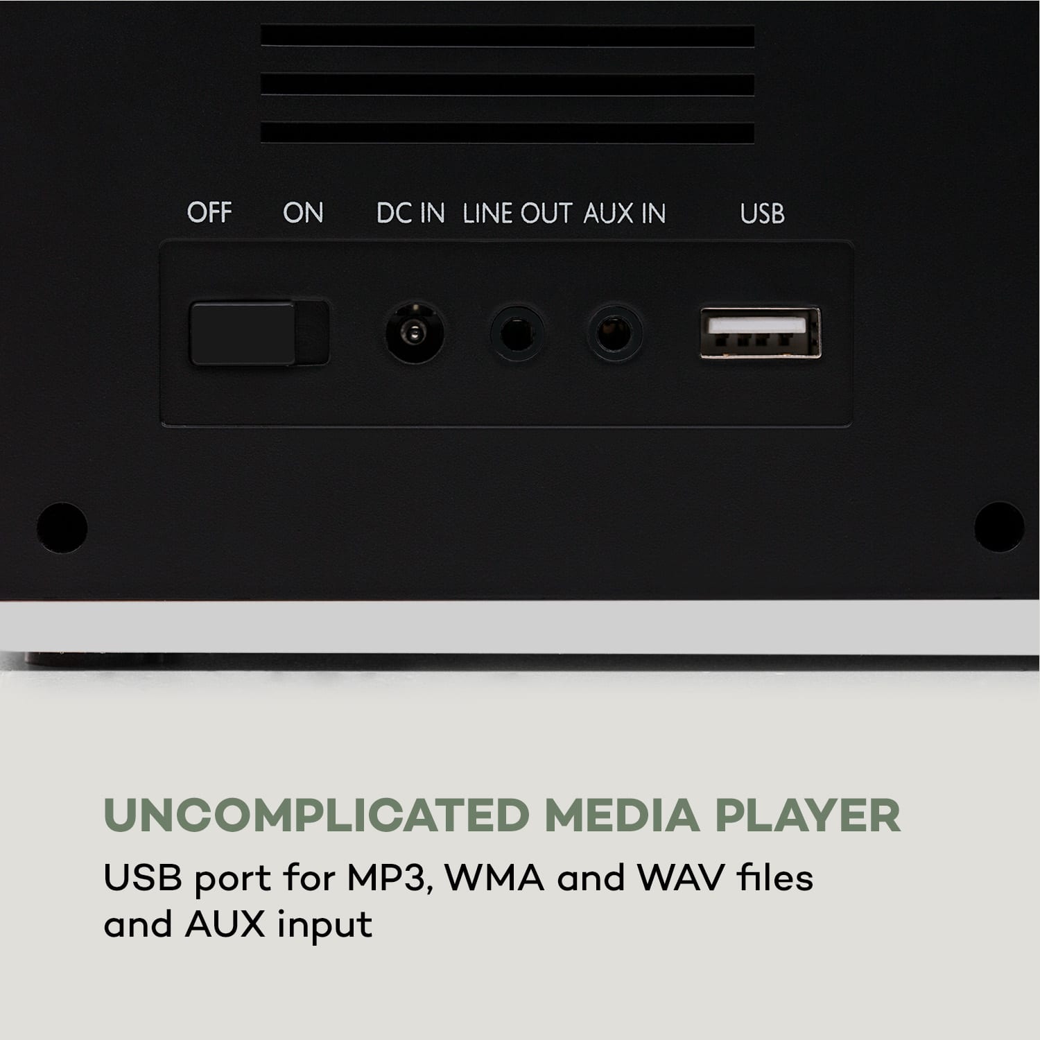 Auna IR-160, internetové rádio, WiFi, USB, AUX, UPnP, 2.8" TFT-displej, diaľkové ovládanie, biela farba – Obrázok 4