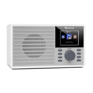 Auna IR-160, internetové rádio, WiFi, USB, AUX, UPnP, 2.8" TFT-displej, diaľkové ovládanie, biela farba