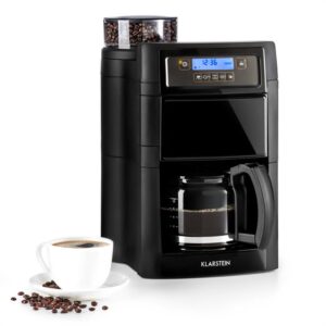 Klarstein Aromatica II, kávovar, 1,25 l, integrovaný mlynček, čierny