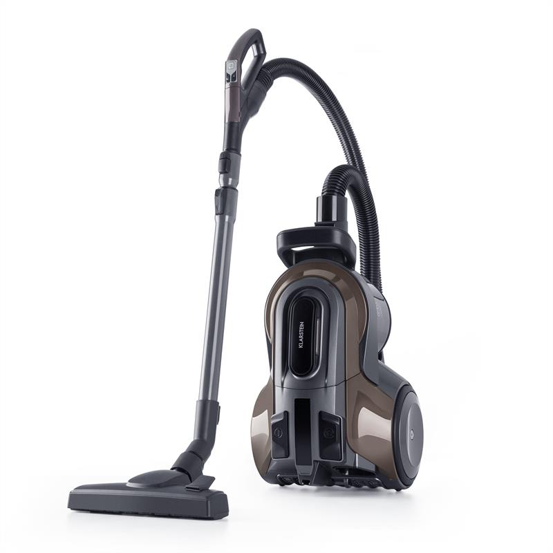 Klarstein Clean King Ergo, cyklónový vysávač, 800 W, bezvreckový, HEPA13, trieda energetickej účinnosti A, sivo/strieborný