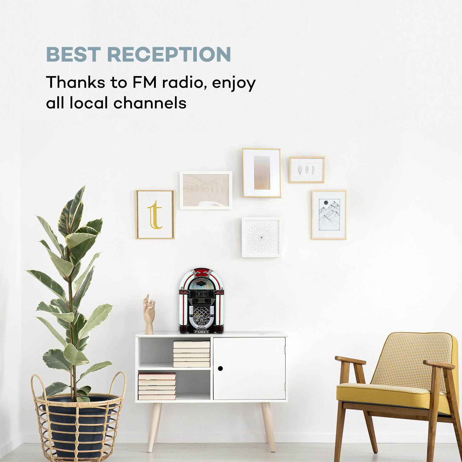 Auna Arizona, jukebox, BT, FM rádio, USB, SD, MP3, CD prehrávač, čierny – Obrázok 2