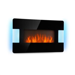 Klarstein Belfort Light & Fire, elektrický krb, 1000/2000 W, diaľkové ovládanie, čierny