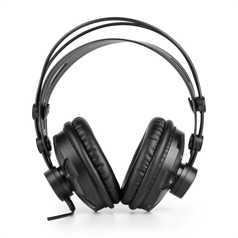 Auna HR-580, štúdiové slúchadlá, over-ear slúchadlá, uzavreté, čierne – Obrázok 2