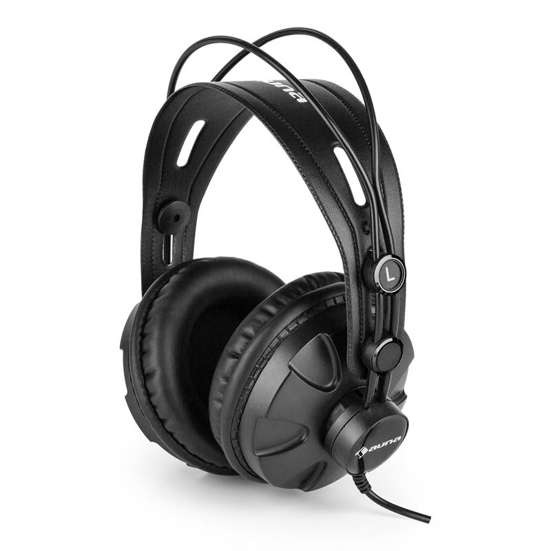 Auna HR-580, štúdiové slúchadlá, over-ear slúchadlá, uzavreté, čierne – Obrázok 4