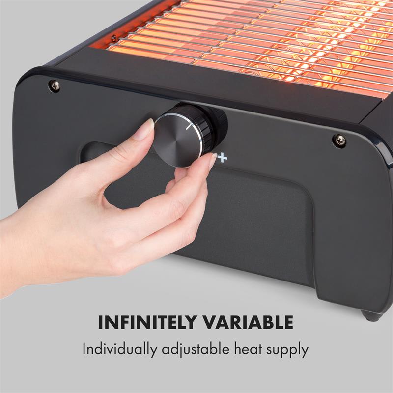 Klarstein Infragrill, elektrický gril, infračervený, 1500 W, bez dymu, čierny – Obrázok 5