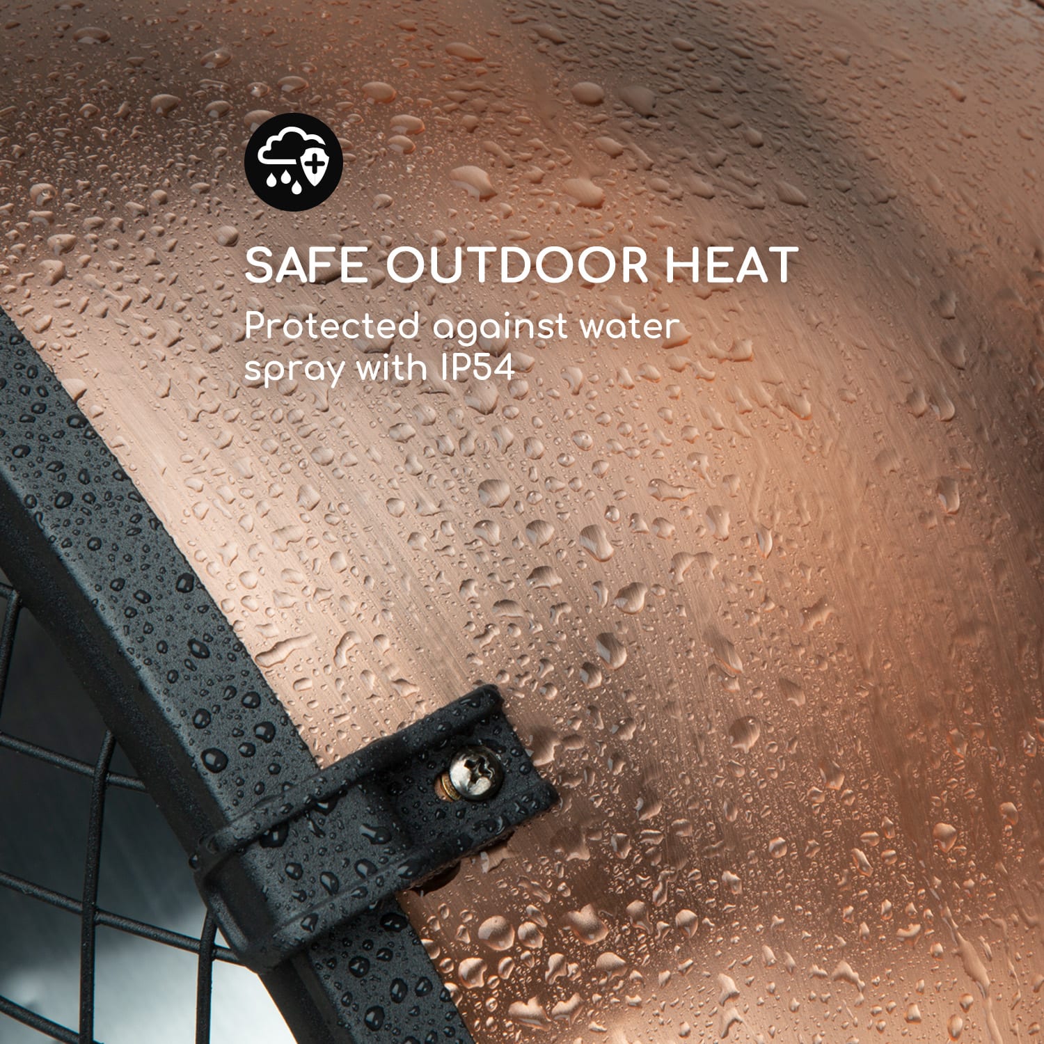 Blumfeldt Heatspot, terasový ohrievač, 900/1200/2100W, IR ComfortHeat, meď – Obrázok 4