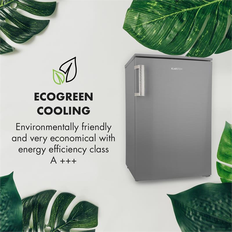Klarstein Garfield XL Eco+, mraznička, 80 l, 3 zásuvky, inoxový vzhľad, strieborná – Obrázok 3