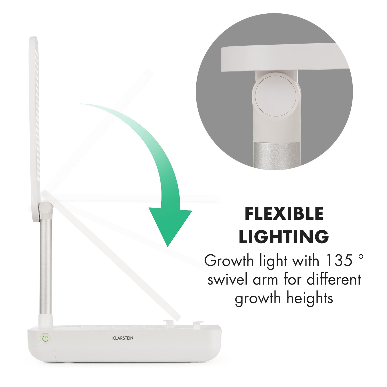 Klarstein GrowIt Flex, inteligentná domáca záhrada, 9 rastlín, 18 W LED, 2 litre – Obrázok 3