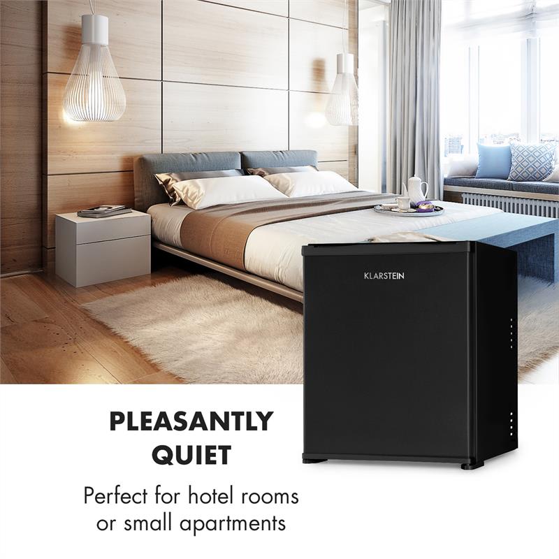 Klarstein Nagano S, mini chladnička, 38 l, 0 dB, 0 - 8 °C, nehlučná, 54,5 cm, čierna – Obrázok 4