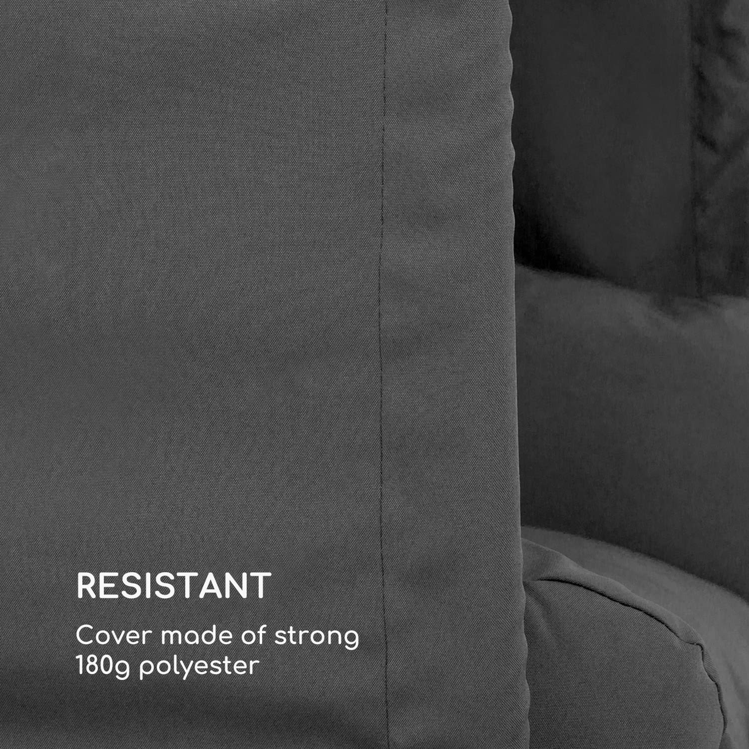 Blumfeldt Bella Donna závesné kreslo s vankúšom 180g polyester tmavosivý – Obrázok 5