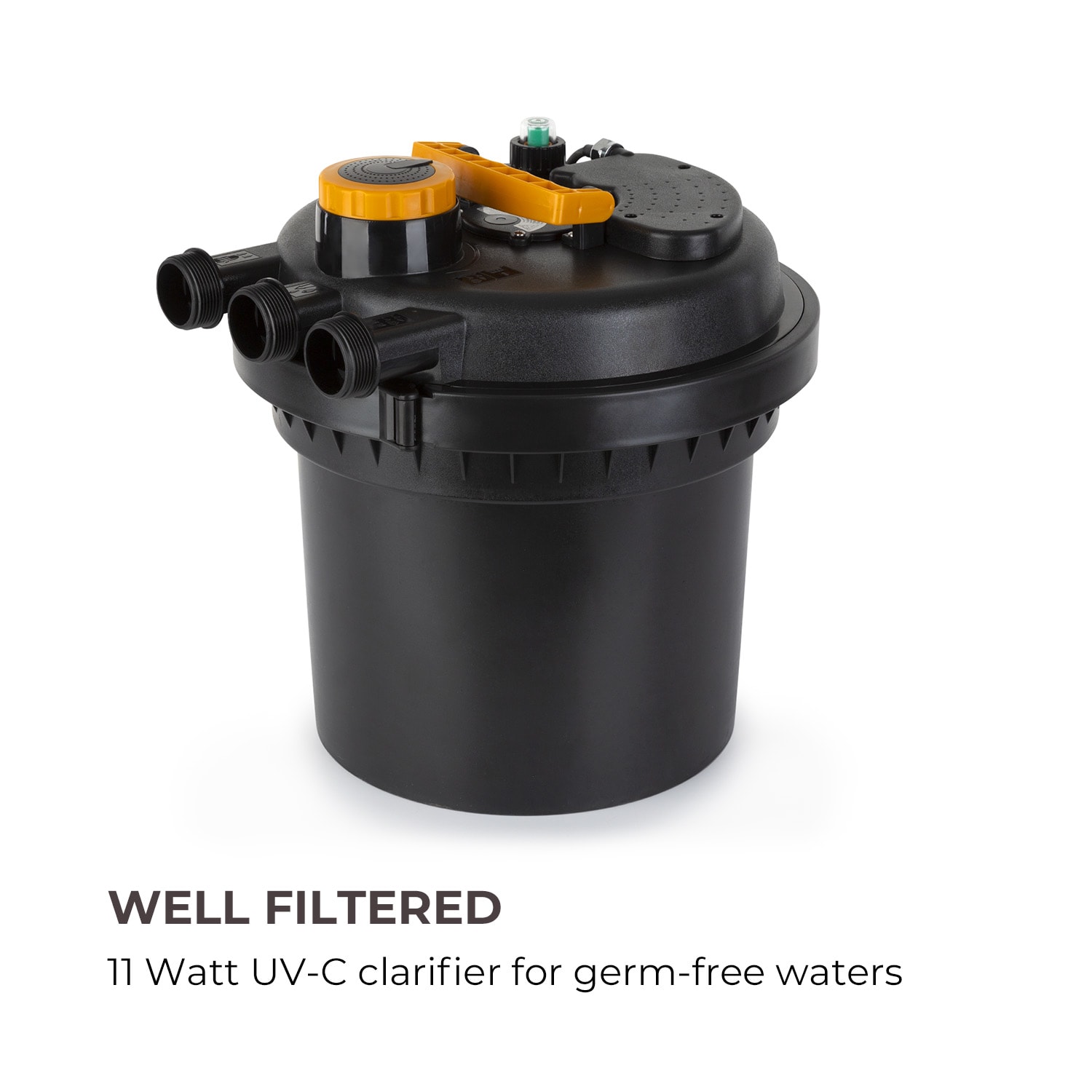 Waldbeck Aquaklar, set tlakového filtra do jazierka, 11W UV-C čistič, 35W pumpa, 5 m hadica – Obrázok 3