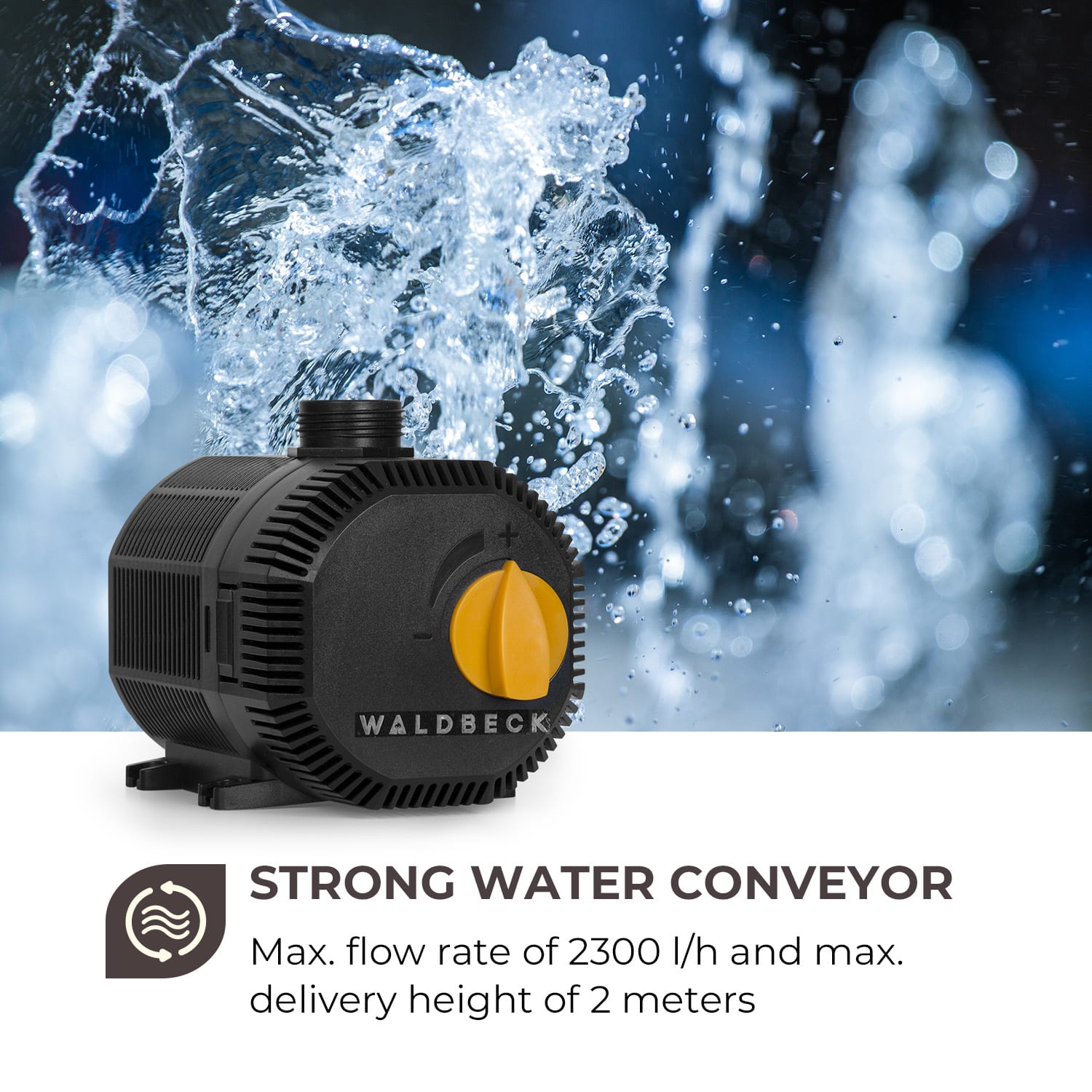 Waldbeck Aquaklar, set tlakového filtra do jazierka, 11W UV-C čistič, 35W pumpa, 5 m hadica – Obrázok 5