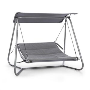 Blumfeldt Garden Grove záhradné lehátko Swing Bed oceľový rám strieška polyester