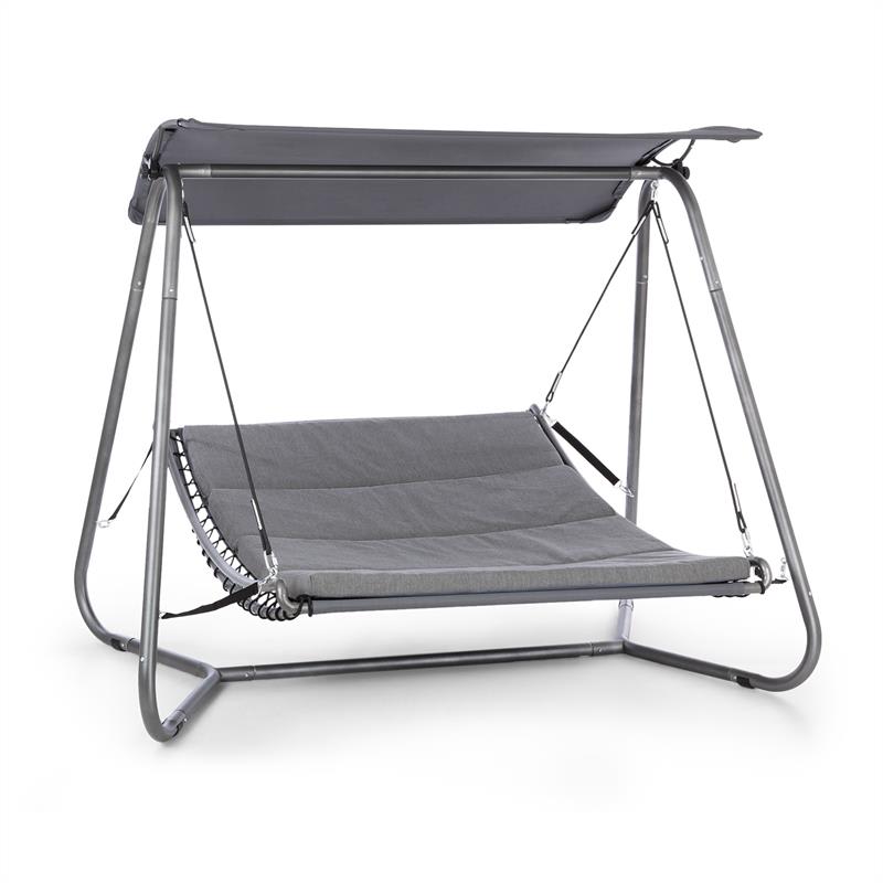 Blumfeldt Garden Grove záhradné lehátko Swing Bed oceľový rám strieška polyester