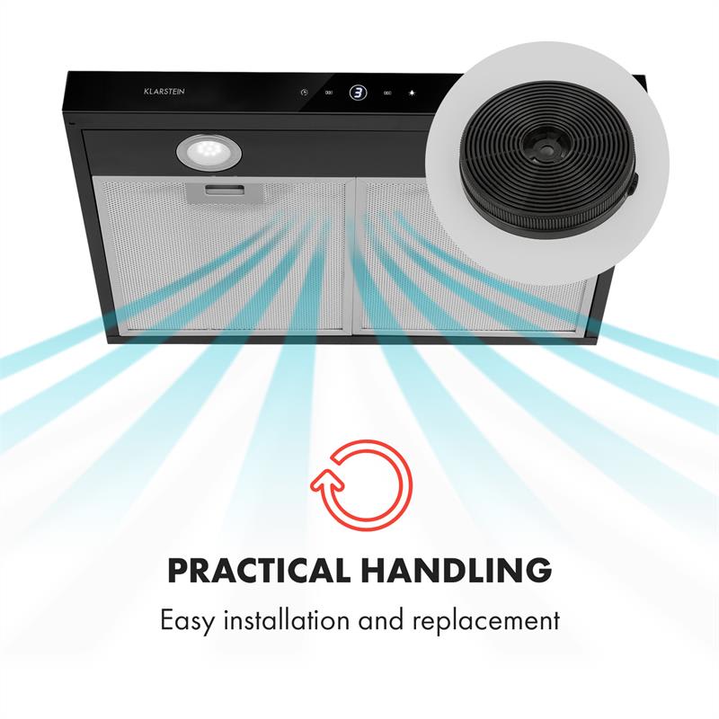 Klarstein UltraClean, filter s aktívnym uhlím, ø 13,9 cm, náhradný filter, príslušenstvo – Obrázok 3