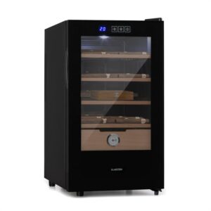 Klarstein El Presidente 48, humidor na cigary, 48 l, 4 police, cédrové drevo, čierny