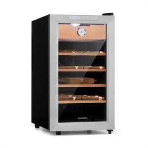 Klarstein El Presidente 48, humidor na cigary, 48 l, 4 police, cédrové drevo, strieborný