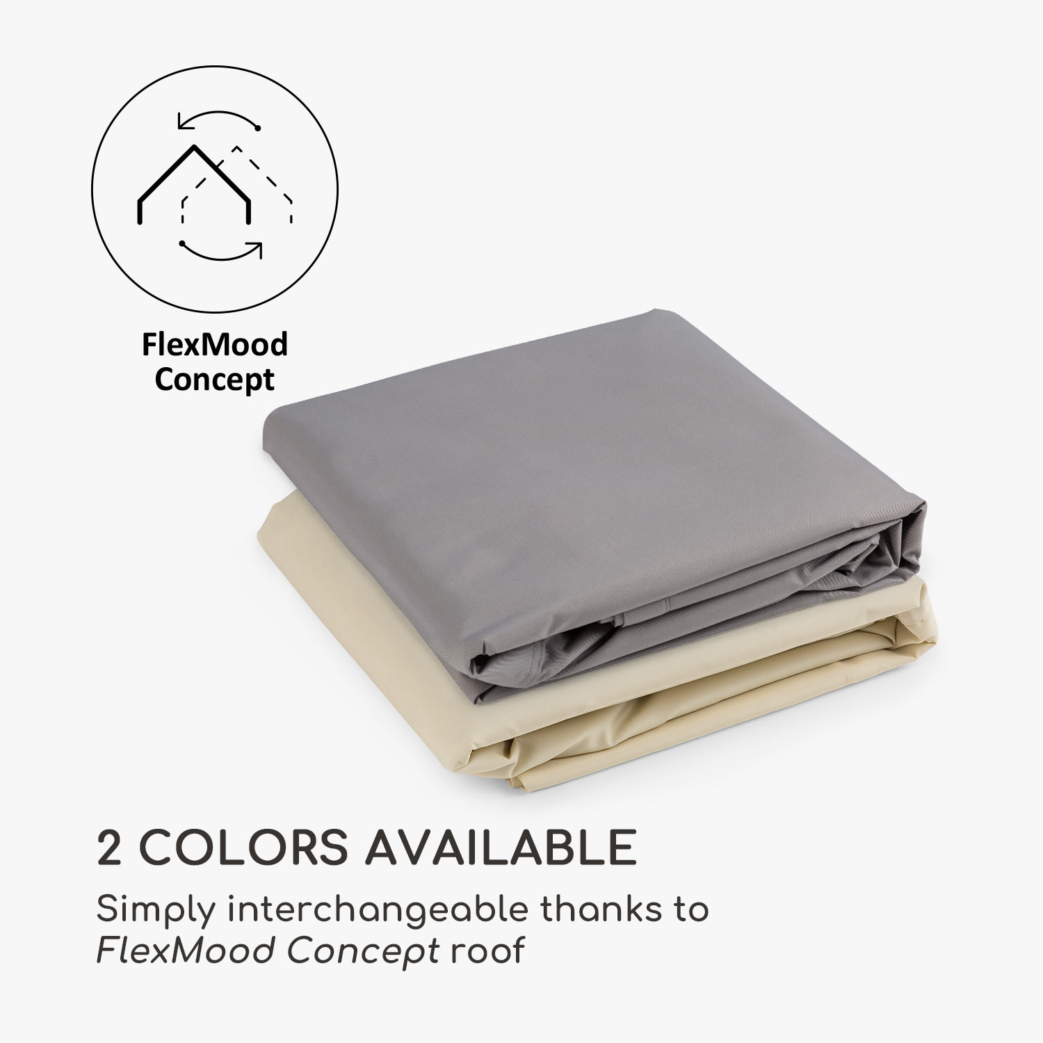 Blumfeldt Sombra, pergola, náhradná strecha, 180 g/cm², polyester, príslušenstvo, béžová – Obrázok 4