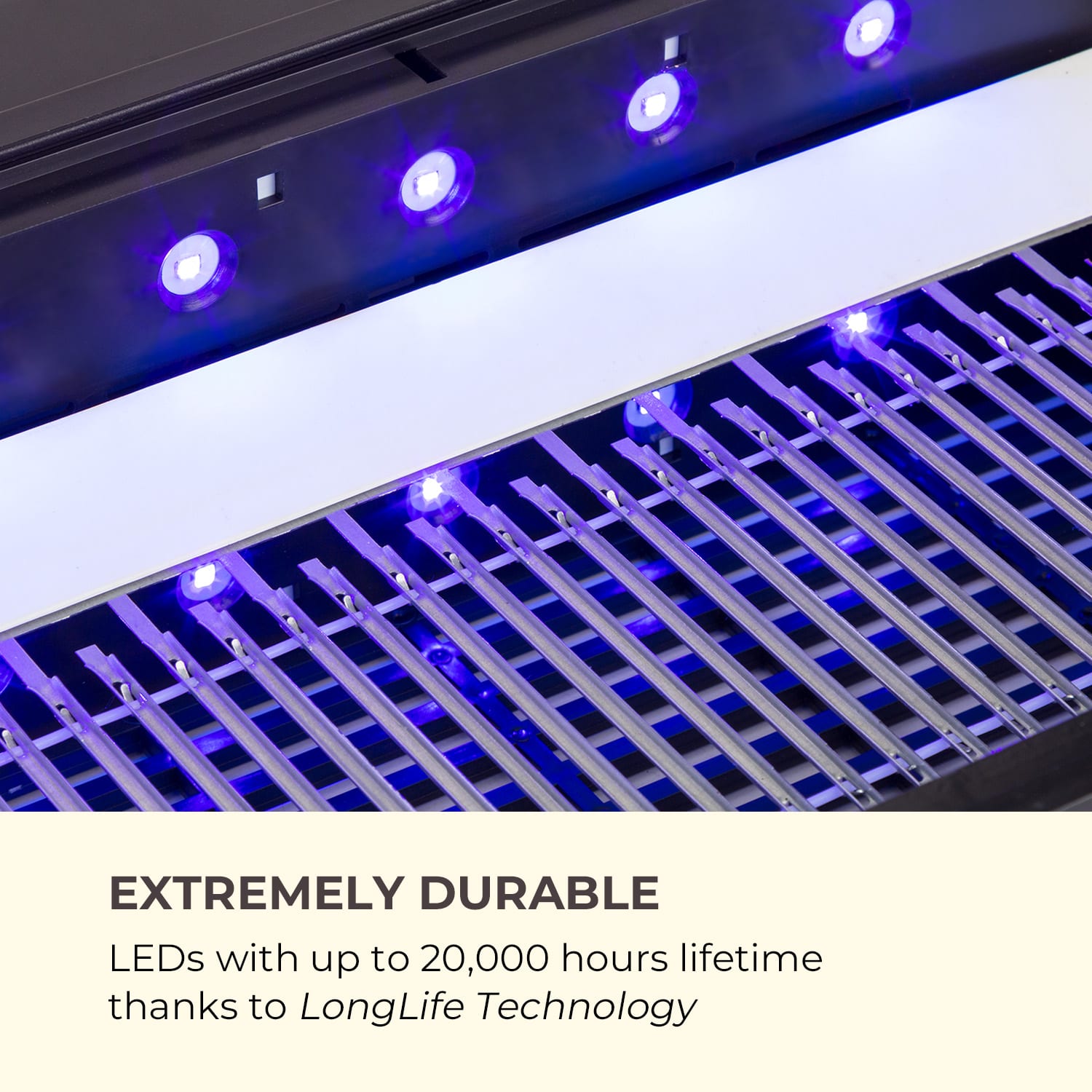 Waldbeck Mosquito Ex 5500, lapač hmyzu, 13 W, 150 m², LED diódy, zachytávacia miska, reťaz, čierny – Obrázok 3