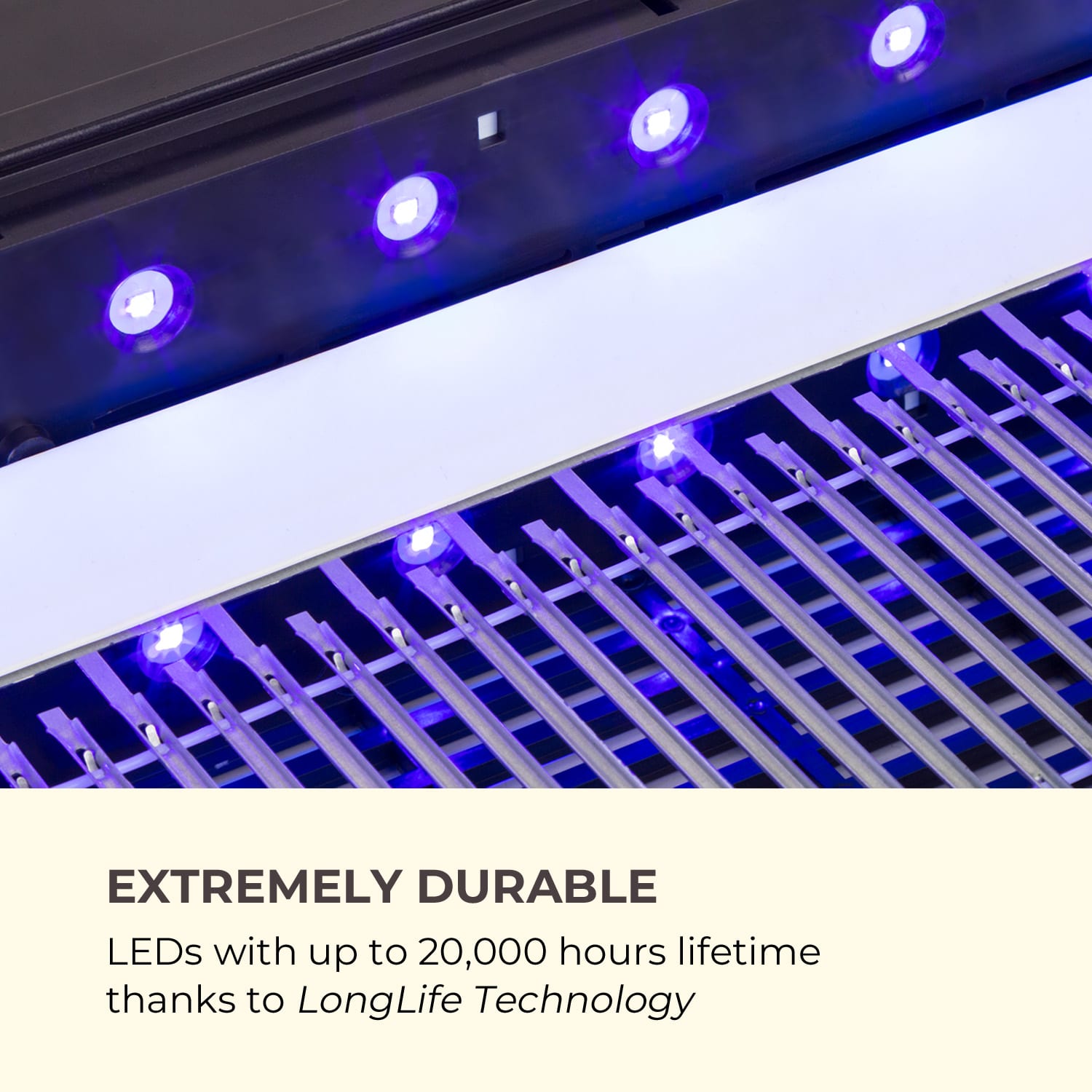 Waldbeck Mosquito Ex 9500 LED, lapač hmyzu, 13 W, 300 m², LED diódy, zachytávacia miska, reťaz, čierny – Obrázok 3