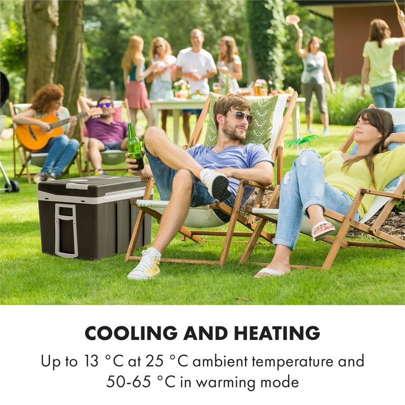 Klarstein BeerPacker Cool/Warm Box 50 litrov AC/DC Vozík – Obrázok 3