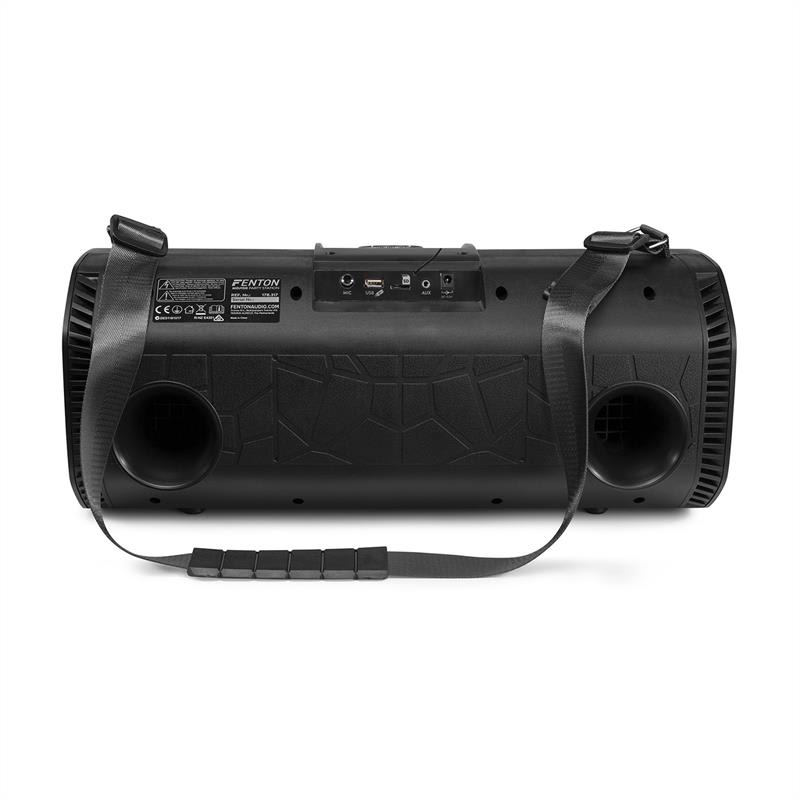 Fenton MDJ150, párty stanica, 200 W, 2 x 5,25" reproduktor, akumulátor, diaľkový ovládač, čierna – Obrázok 3