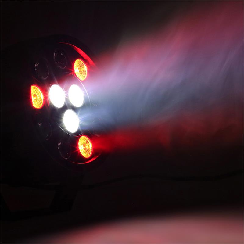 Beamz Party, UV Par reflektor, 15 W, 12 x UV LED dióda, DMX režim a samostatná prevádzka, LED displej, čierny – Obrázok 2