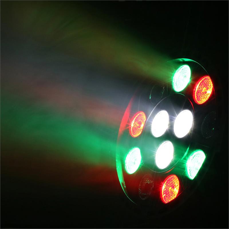 Beamz Party, UV Par reflektor, 15 W, 12 x UV LED dióda, DMX režim a samostatná prevádzka, LED displej, čierny – Obrázok 3
