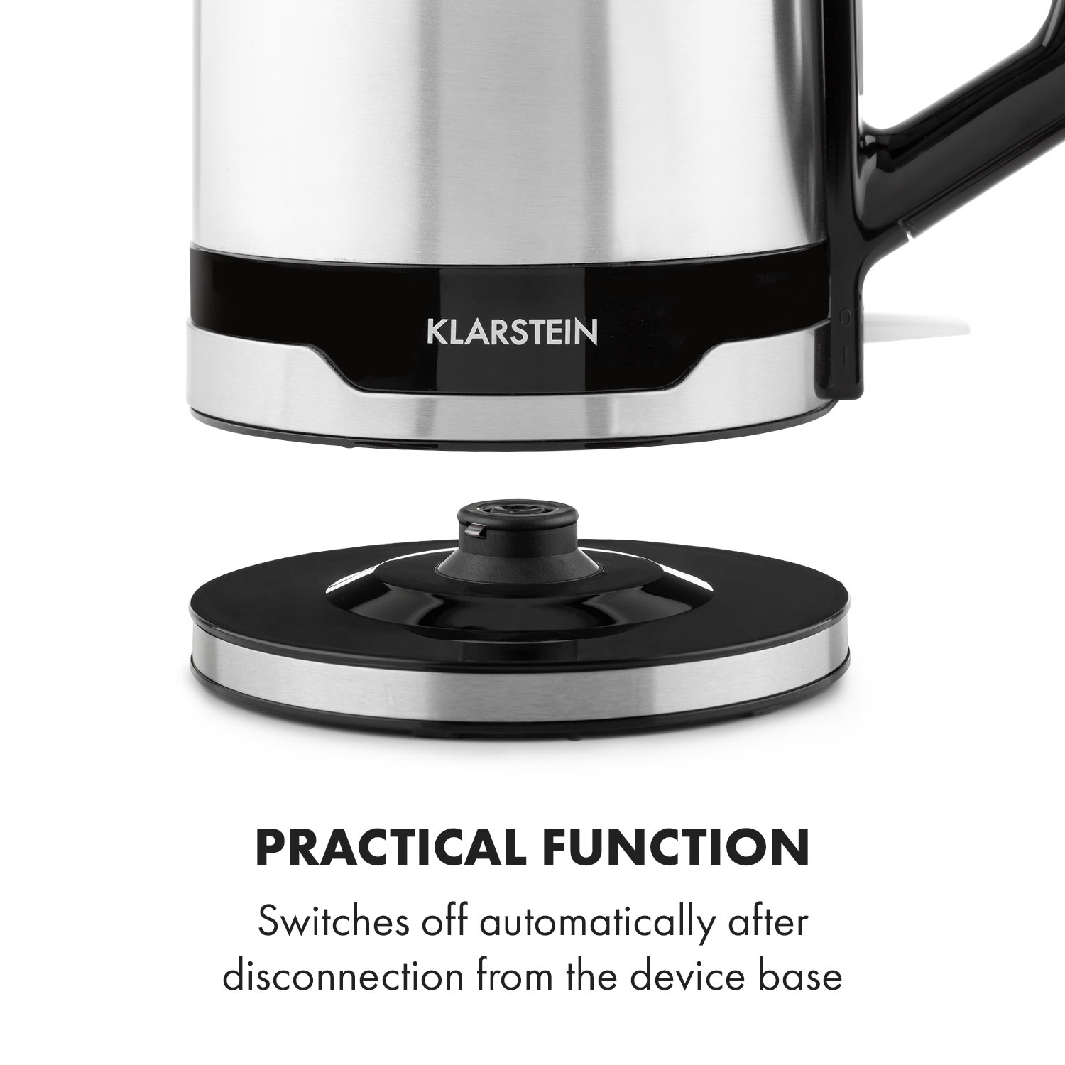 Klarstein Arabica, varná kanvica, 2200W, max. 1,7l, ušľachtilá oceľ – Obrázok 5