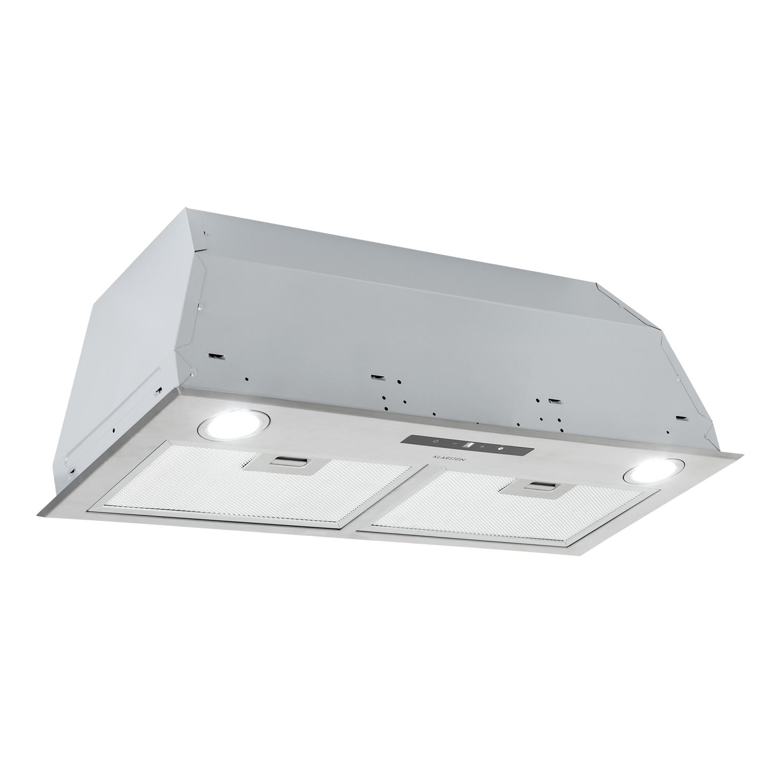 Klarstein Paolo, digestor, 72,5 cm, vstavaný, 600 m³/h, LED, strieborný