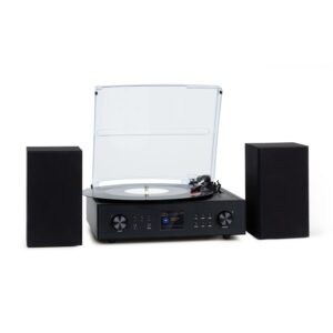 Auna Connect Vinyl, smart rádio, gramofón, 2 reproduktory, 20 W max., internet/DAB+