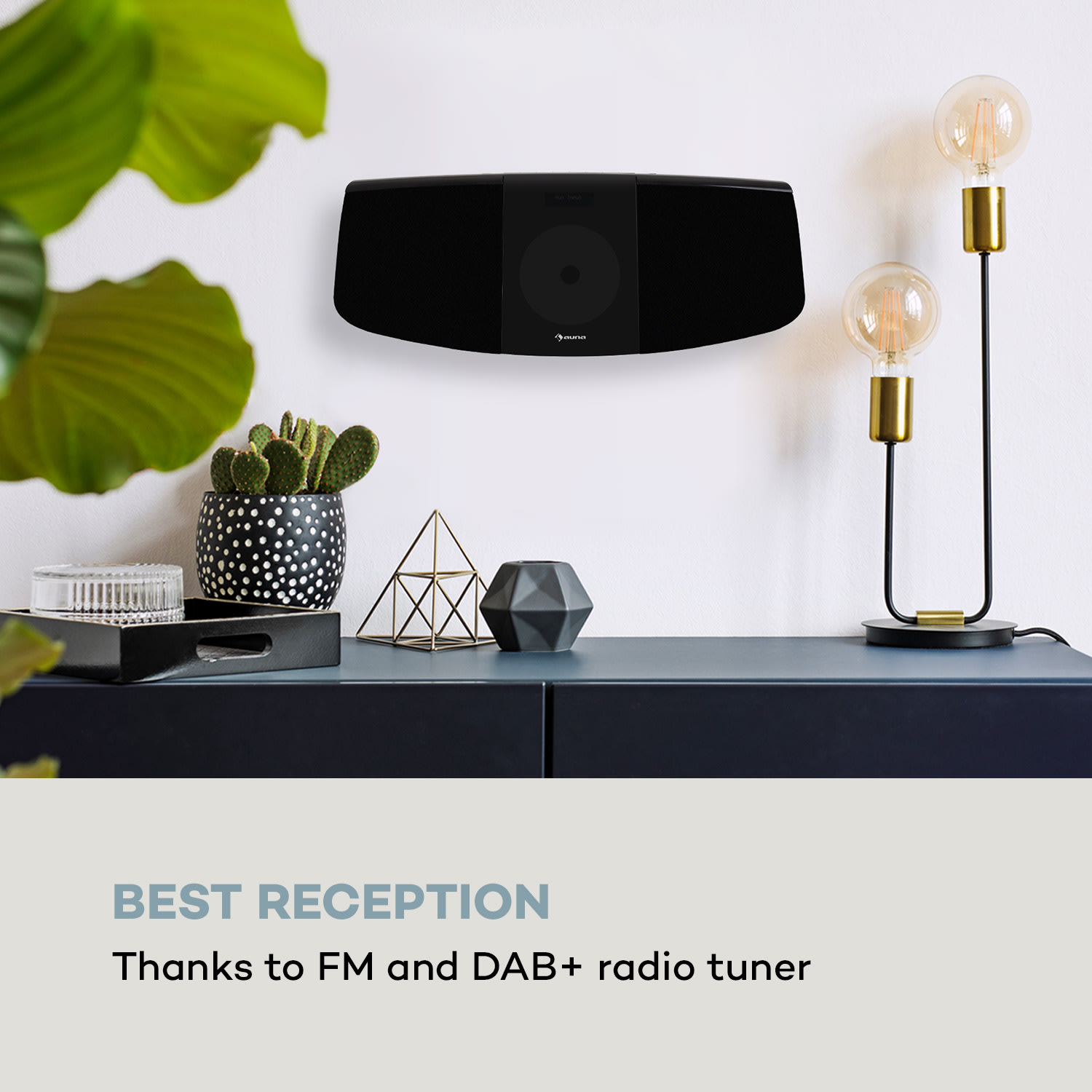 Auna BlackMask, vertikálne stereo zariadenie, CD, FM a DAB+ tuner, BT, čierne – Obrázok 4
