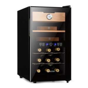 Klarstein El Dorado, humidor & vinotéka, 100 W, dotykový, 48 l, LED, čierny