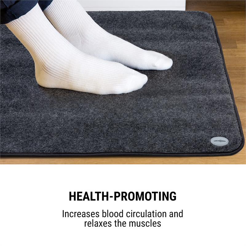 OneConcept Magic Carpet DLX, vyhrievacia podložka, 60 x 70 cm, 100 W, 4 teploty, časovač, antracitová – Obrázok 2