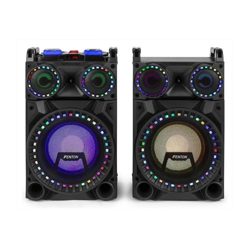 Fenton VS10, sada aktívnych reproduktorov, 800 W, 10" subwoofer, BT, USB port, SD Slot, LED