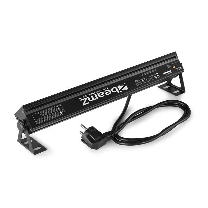 Beamz BUVW83, LED svetelná rampa, 8 x 3 W, UV/WW, 2 v 1, 30 W, Plug & Play, tichá prevádzka – Obrázok 4