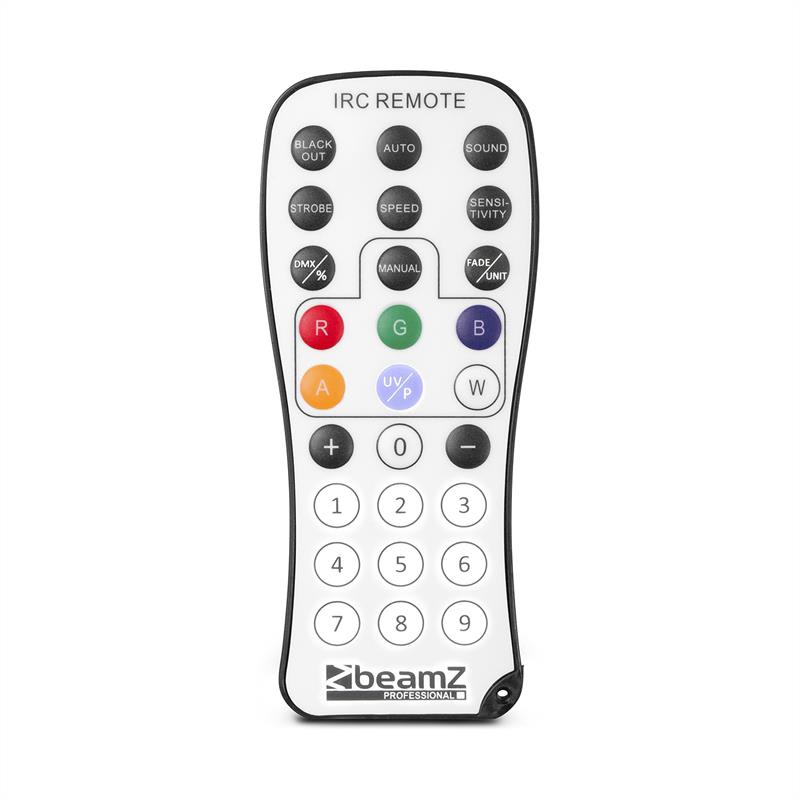 Beamz BAC304, ProPar, 12 x 8 W, 4 v 1 LED RGBW diódy, stmievanie, diaľkový ovládač – Obrázok 3