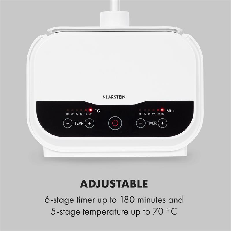 Klarstein ShirtButler Pro, automatický systém sušenia nohavíc, 1200 W, 2-v-1, 70 °C, časovač – Obrázok 5