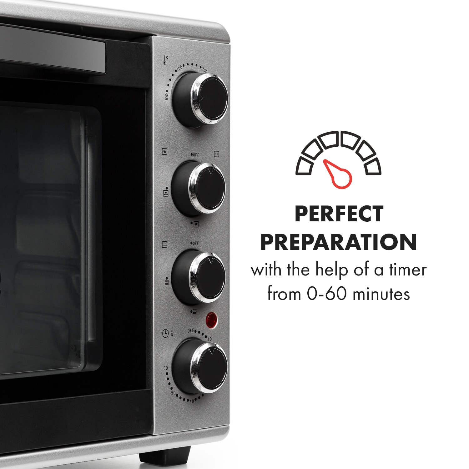 Klarstein Masterchef 45, minirúra, 45 l, 2000 W, 100 – 230 °C, časovač – Obrázok 5