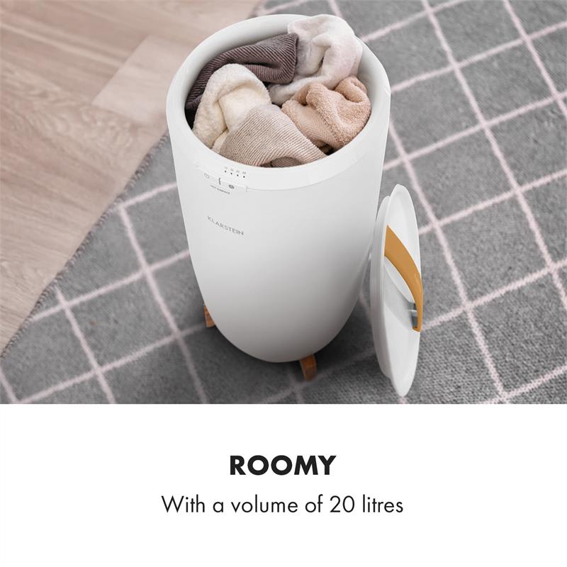 Klarstein Cozy Wonder, ohrievač uterákov, 400 W, 20 litrov, 15/30/45/60 min., biely – Obrázok 5