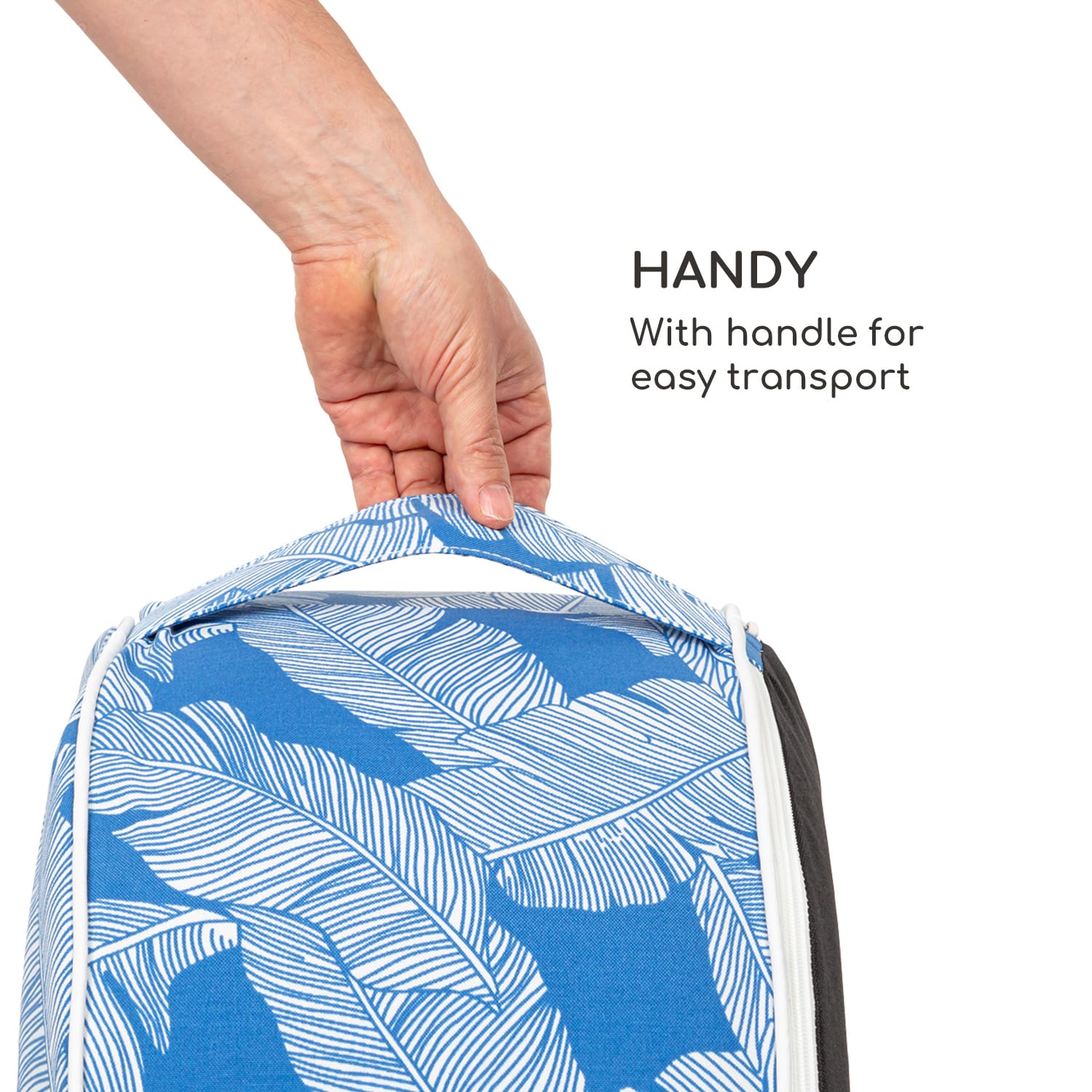 Blumfeldt Cloudio, sedačka, nafukovacia, 55 x 28 cm (Ø x V), PVC/polyester, modrá – Obrázok 4