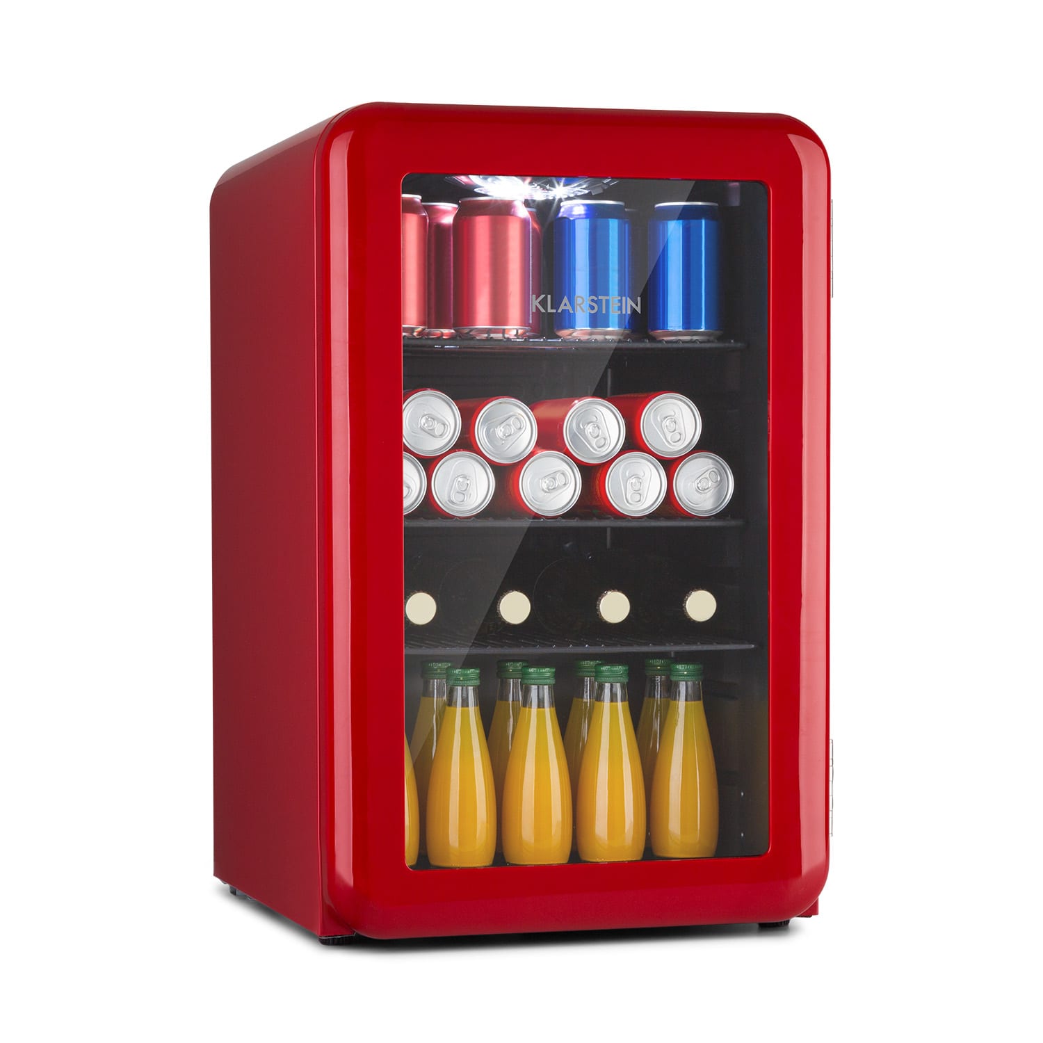 Klarstein PopLife 70L, chladnička na nápoje, 70 l, 0 – 10°C, retro dizajn