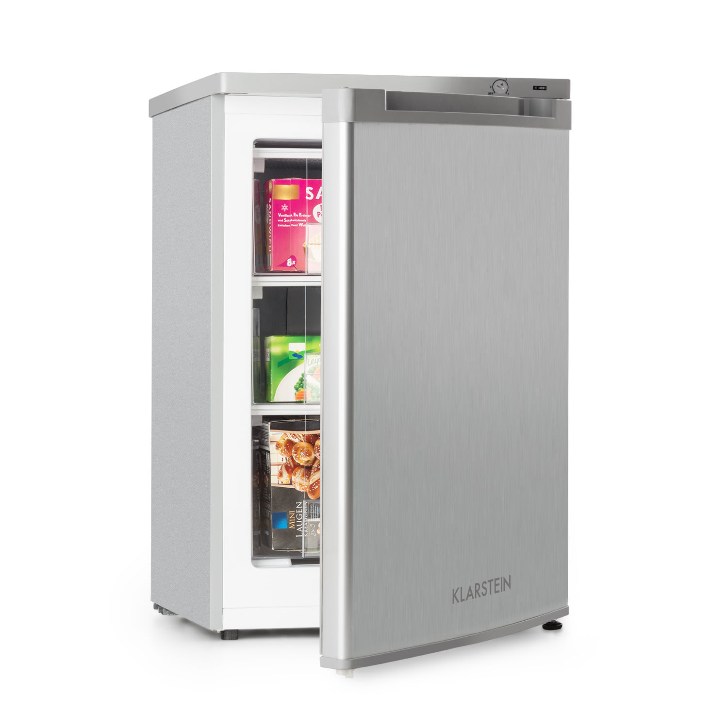 Klarstein Garfield XXL Eco, mraznička, 80 l, energet. trieda E, 3 boxy, termostat