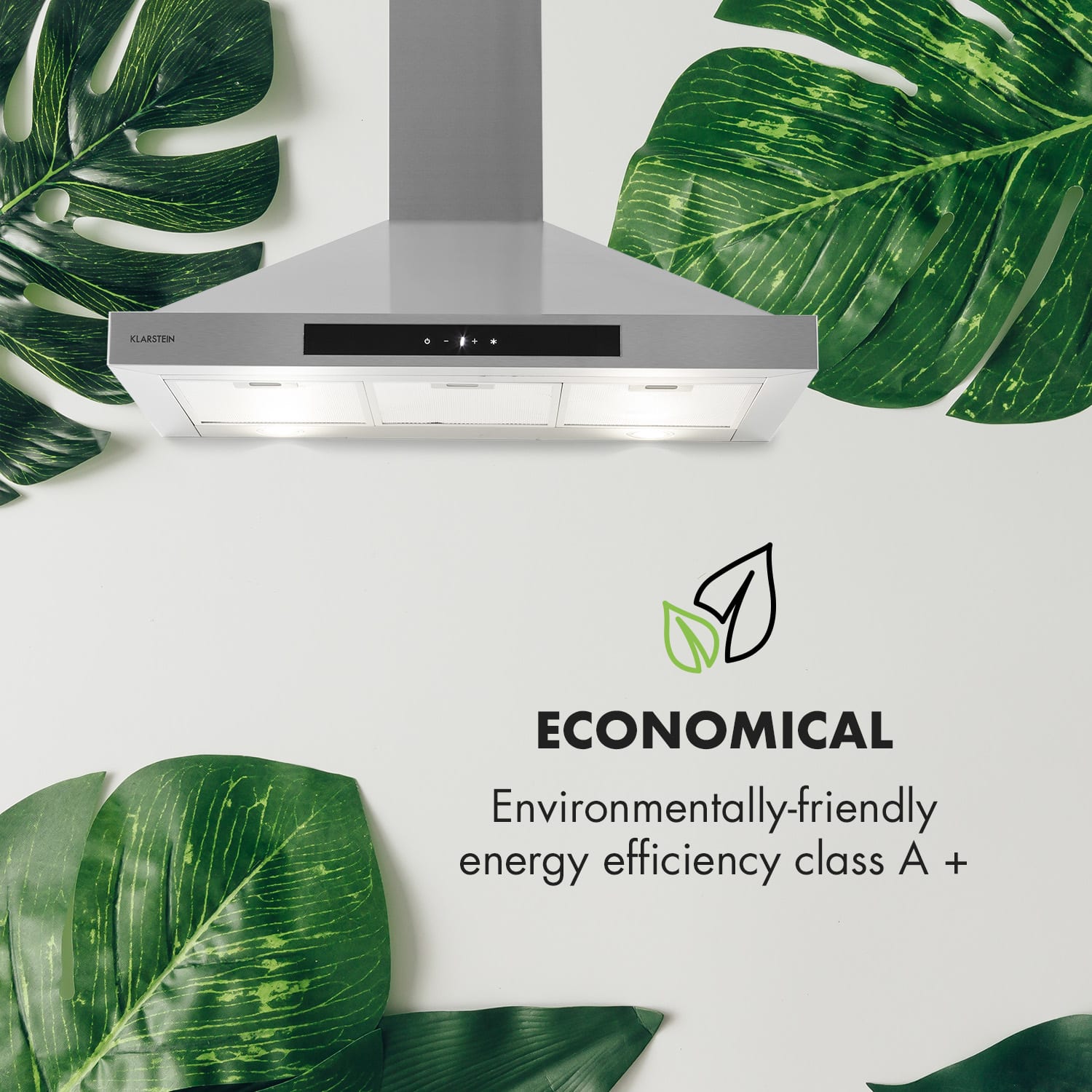 Klarstein Zelda Eco 90, odstraňovač pár, 240W, 3 stpňe, 410m³/h, LED, EEK: A+ – Obrázok 3