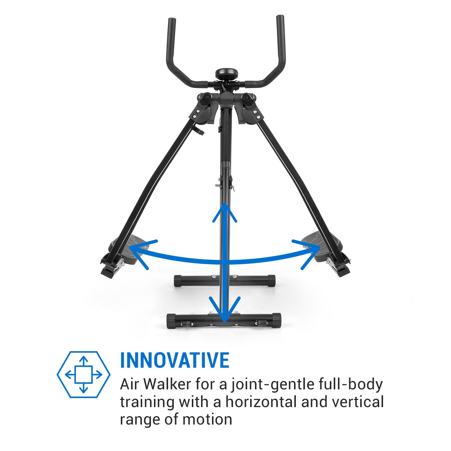 Capital Sports Crosswalker, krosový trenažér, air walker, LCD displej, 100 kg – Obrázok 2